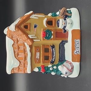 Vintage Forever New England Patriots Holiday Ceramic Village House